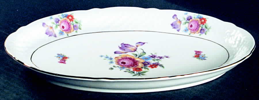 SCH302 12" Oval Serving Platter by Schumann - Bavaria-1