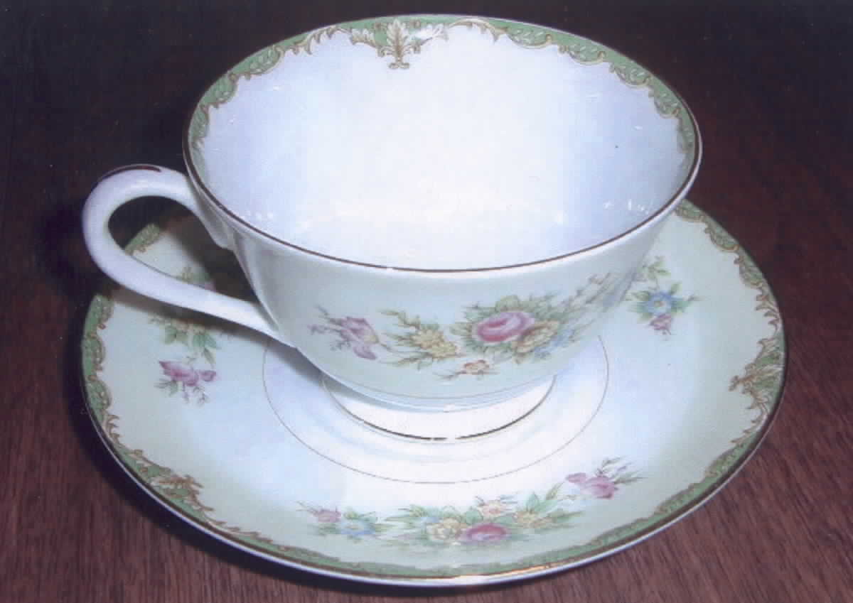 SAN65 Footed Cup & Saucer Set by Sango-1