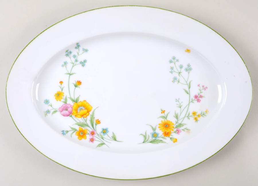 Lisbon 14" Oval Serving Platter by Sango-1