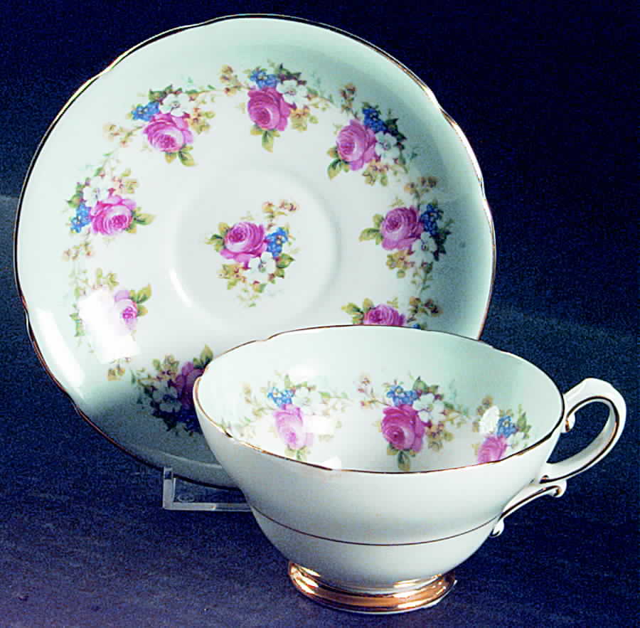 230-11 Footed Cup & Saucer Set by Stanley China (ENG)-1