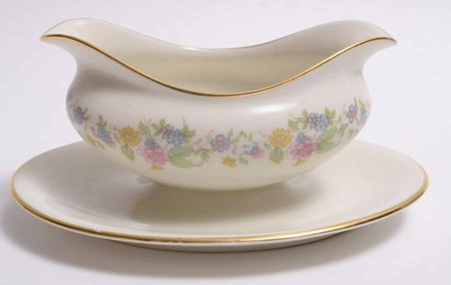 SCE6 Gravy Boat with Attached Underplate by Scammell-1