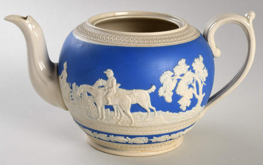Fox Hunting Teapot No Lid by Spode-1