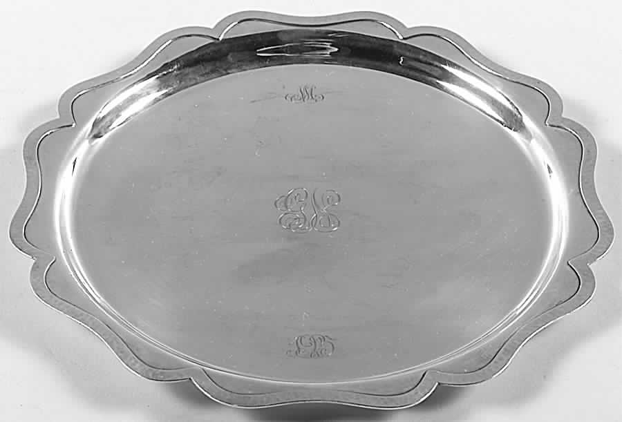 Dolores (Sterling, Hollowware) 10" Round Tray by Shreve Silver-1