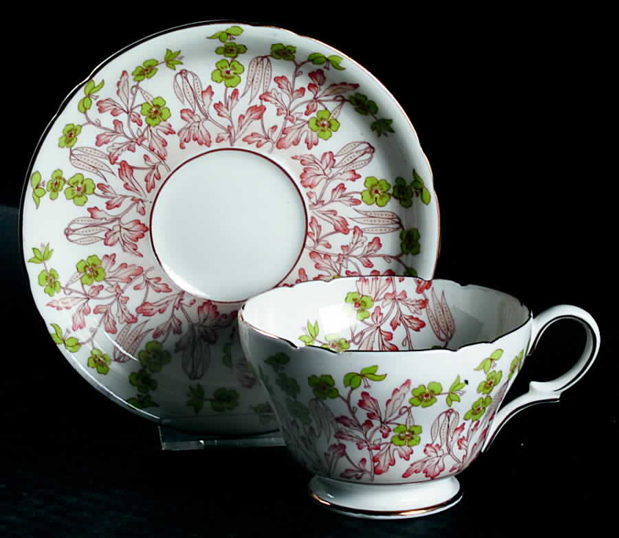 Hedgerow Footed Cup & Saucer Set by Shelley-1