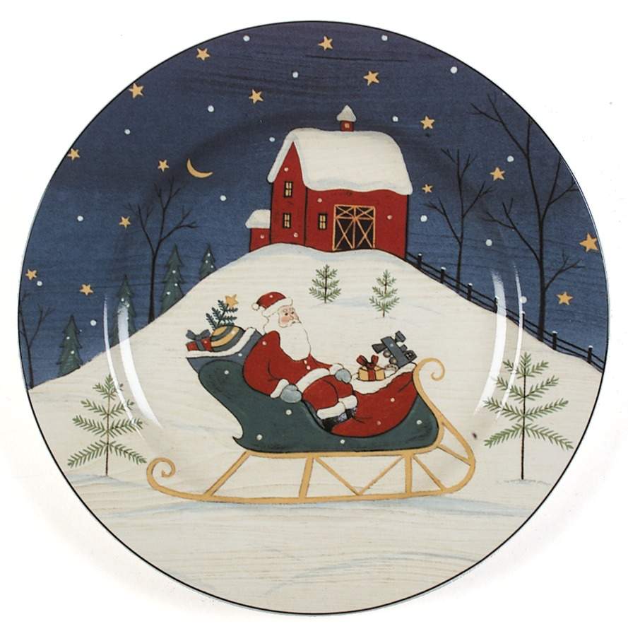 Home For The Holidays Salad/Dessert Plate by Sakura-1