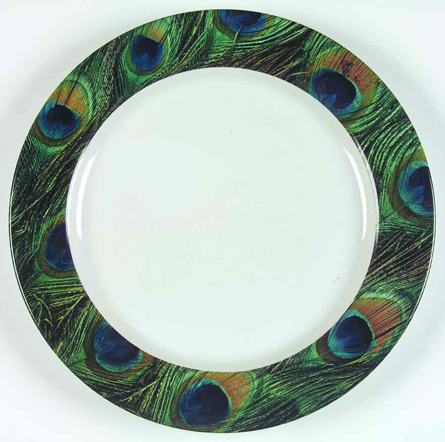 Peacock Dinner Plate by Signature-1