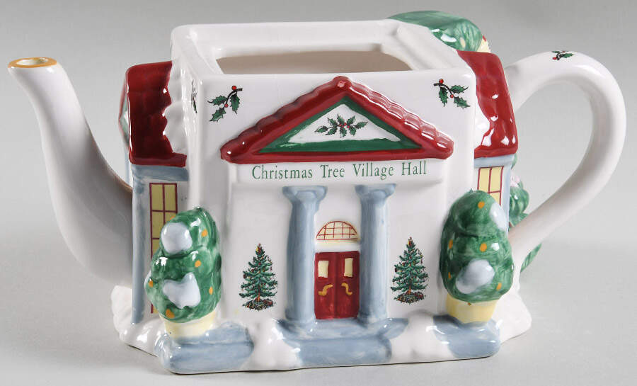 Christmas Tree Figural Teapot No Lid by Spode-1