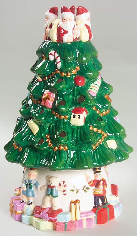 Christmas Tree Candle Lamp & Shade by Spode-1