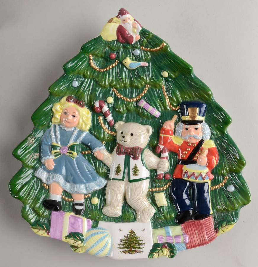 Christmas Tree Figural Server by Spode-1