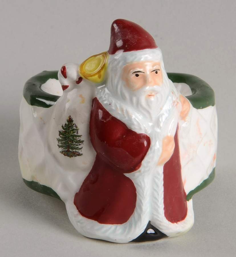 Christmas Tree Figural Napkin Ring by Spode-1