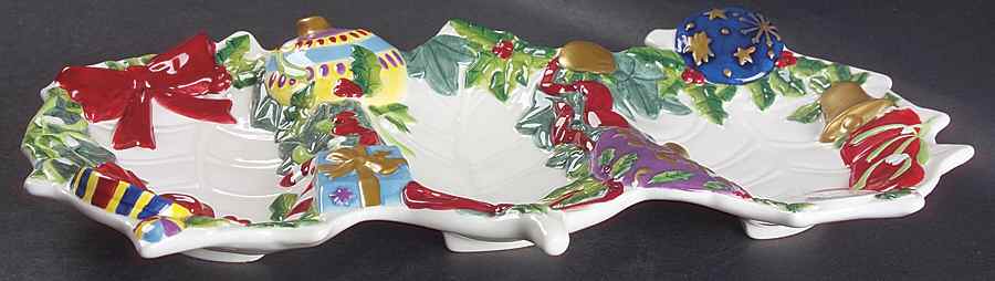 Christmas Tree 3 Part Figural Tidbit by Spode-1