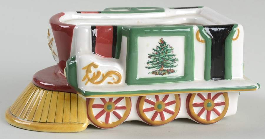 Christmas Tree Figural Candy Jar No Lid by Spode-1