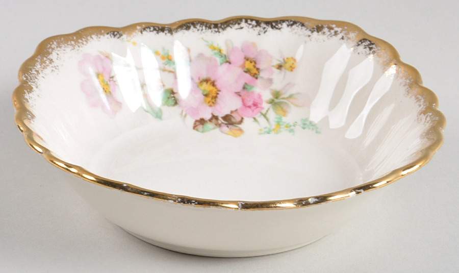 Wild Rose (Square) Coupe Cereal Bowl by Sebring Pottery-1