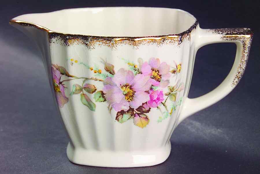 Wild Rose (Square) Creamer by Sebring Pottery-1