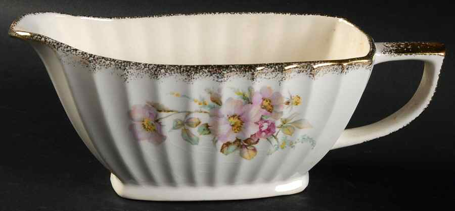 Wild Rose (Square) Gravy Boat by Sebring Pottery-1