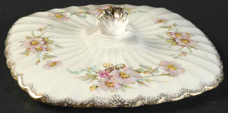 Wild Rose (Square) Lid for Square Vegetable by Sebring Pottery-1