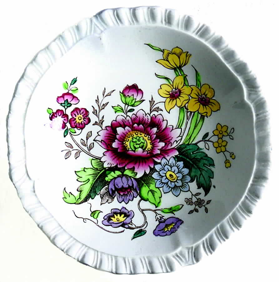 Raeburn (Gadroon Shape) Butter Pat by Spode-1