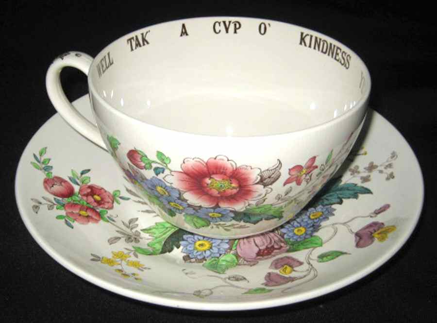 Raeburn (Smooth) Joke Cup & Saucer Set by Spode-1