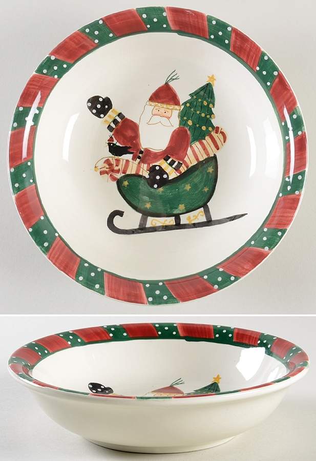 Santa's Spirit Coupe Soup Bowl by Sakura-1