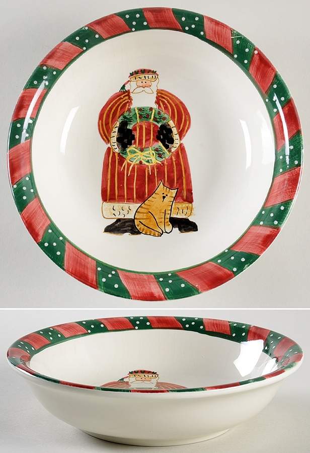 Santa's Spirit Coupe Soup Bowl by Sakura-1