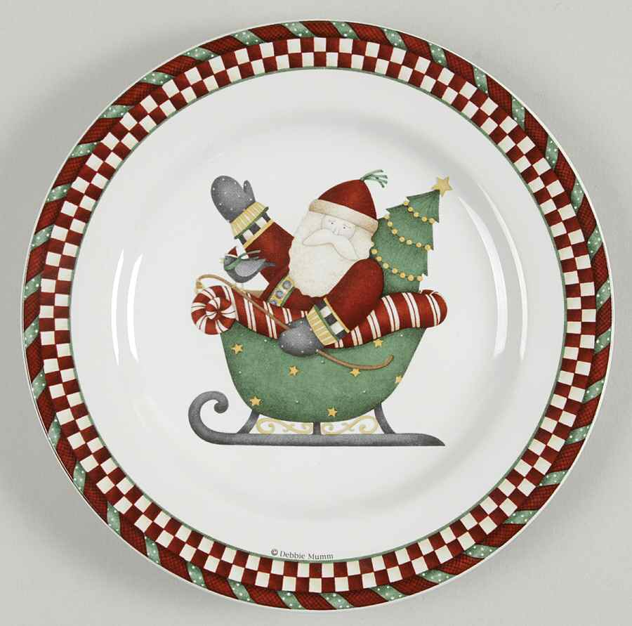 Santa's Spirit Salad Plate by Sakura-1