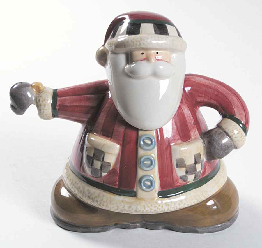 Santa's Spirit Figural Teapot & Lid by Sakura-1