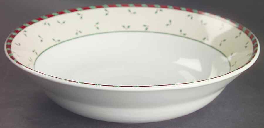 Santa's Spirit 9" Round Vegetable Bowl by Sakura-1