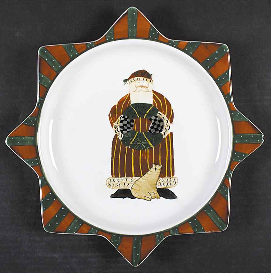 Santa's Spirit Star Shaped Plate by Sakura-1