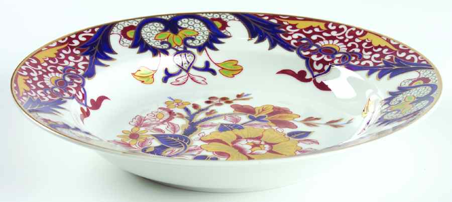 Classic Imari Rim Soup Bowl by Sadek-1