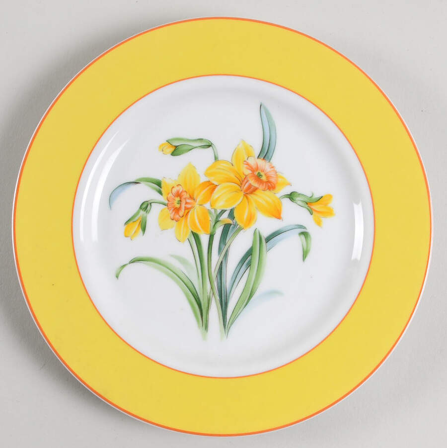 Flower Garden Salad Plate by Sadek-1