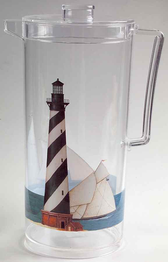 By The Sea (Made In Indonesia) 96 Oz Plastic Pitcher with Lid by Sakura-1