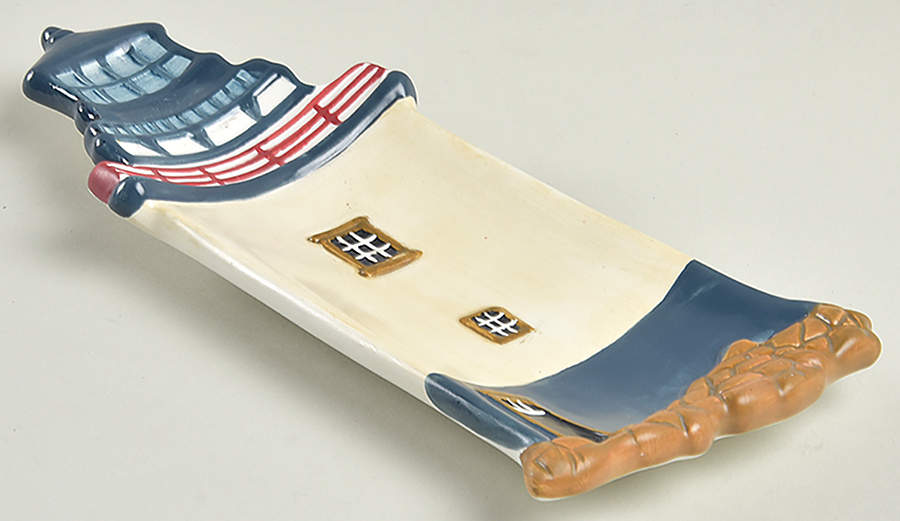 By The Sea (Made In China, Handpaint) Spoon Rest/Holder (Holds 1 Spoon) by Sakura-1