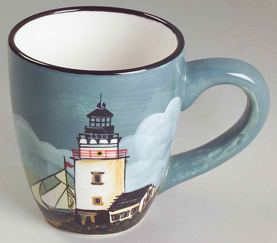 By The Sea (Made In China, Handpaint) Mug by Sakura-1