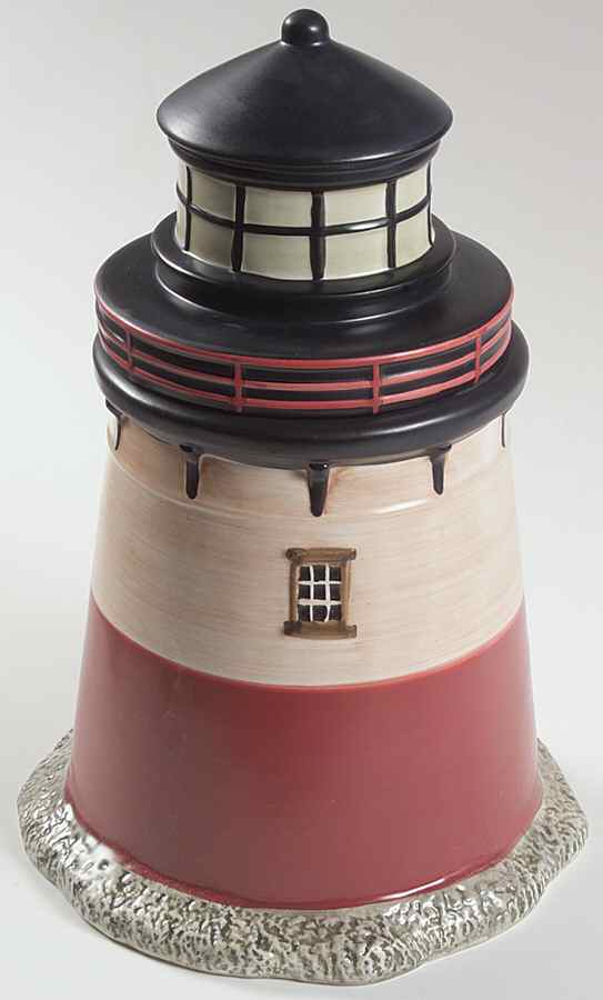 By The Sea (Made In China, Handpaint) Figural Cookie Jar & Lid by Sakura-1