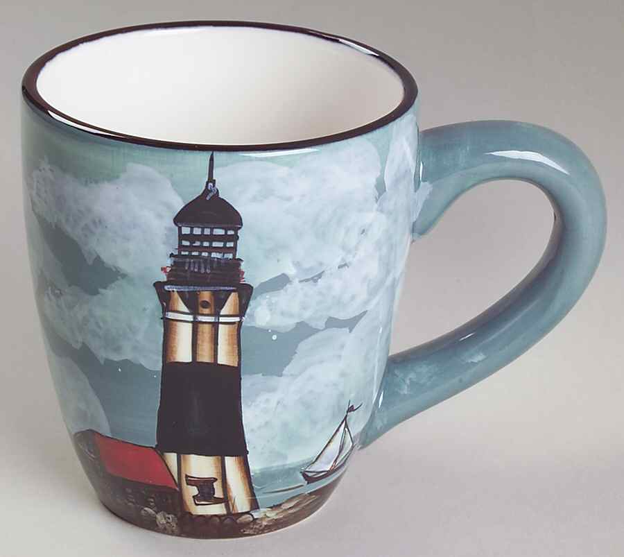 By The Sea (Made In China, Handpaint) Mug by Sakura-1
