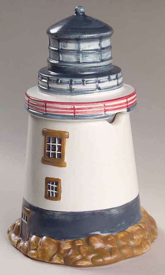 By The Sea (Made In China, Handpaint) Figural Sugar Bowl & Lid by Sakura-1