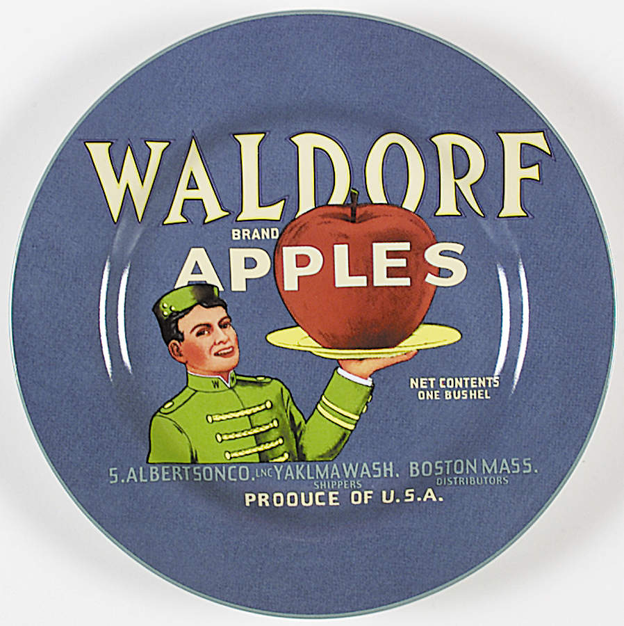Vintage Labels Salad/Dessert Plate by Sakura-1