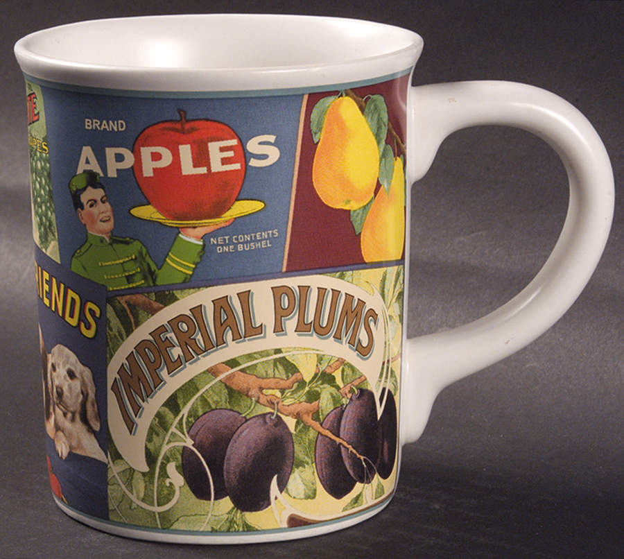 Vintage Labels Jumbo Mug by Sakura-1