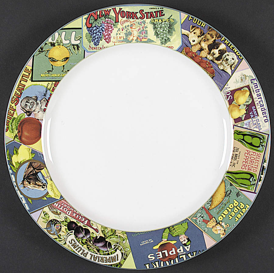Vintage Labels Dinner Plate by Sakura-1