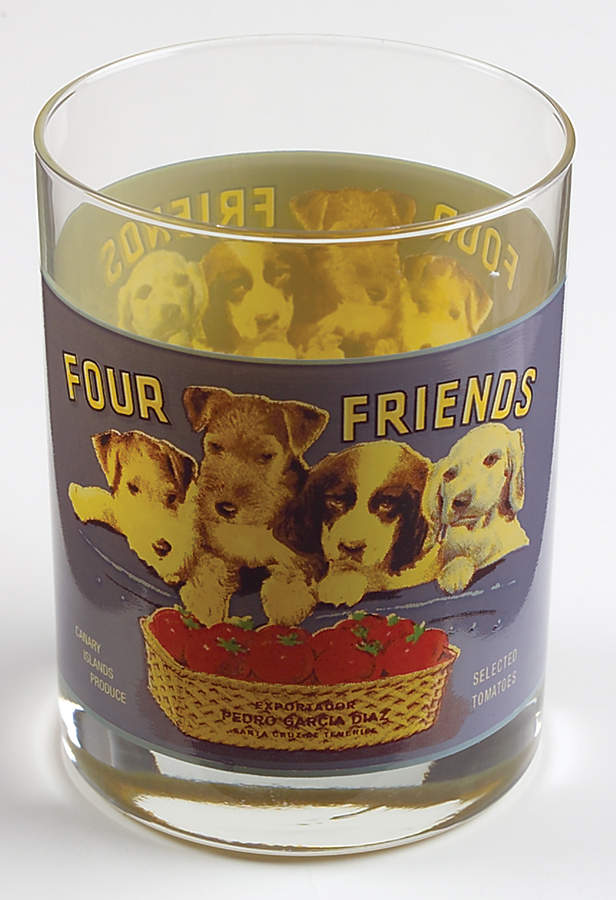 Vintage Labels 12 Oz Glassware Double Old Fashioned by Sakura-1