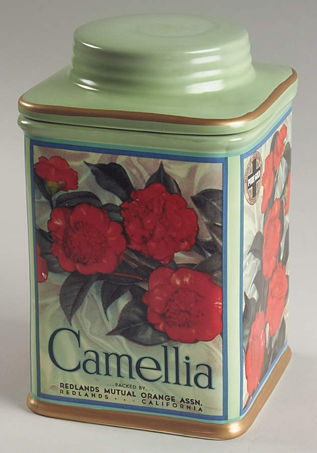 Vintage Labels Small Canister & Lid by Sakura-1