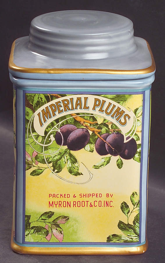Vintage Labels Small Canister & Lid by Sakura-1