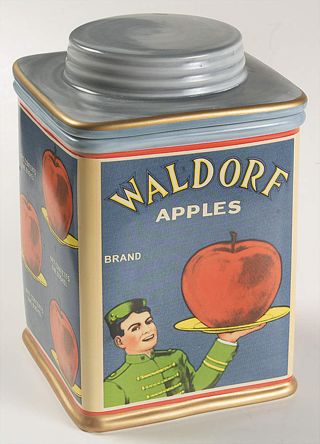 Vintage Labels Medium Canister & Lid by Sakura-1