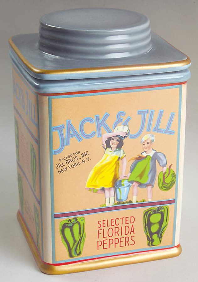 Vintage Labels Large Canister & Lid by Sakura-1
