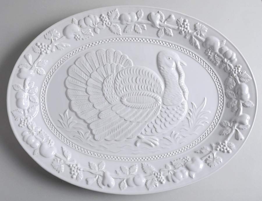 SRX1 19" Oval Turkey Serving Platter by Sanor Ceramica-1