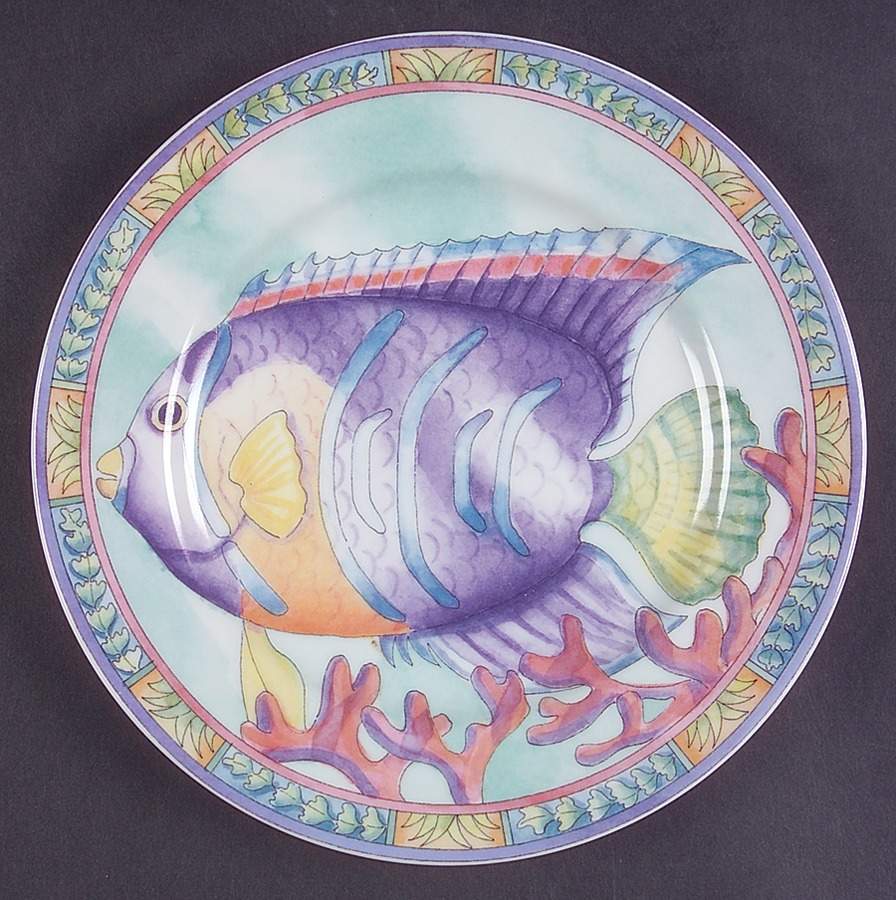 Sea Garden Salad/Dessert Plate by Siddhia Hutchinson-1