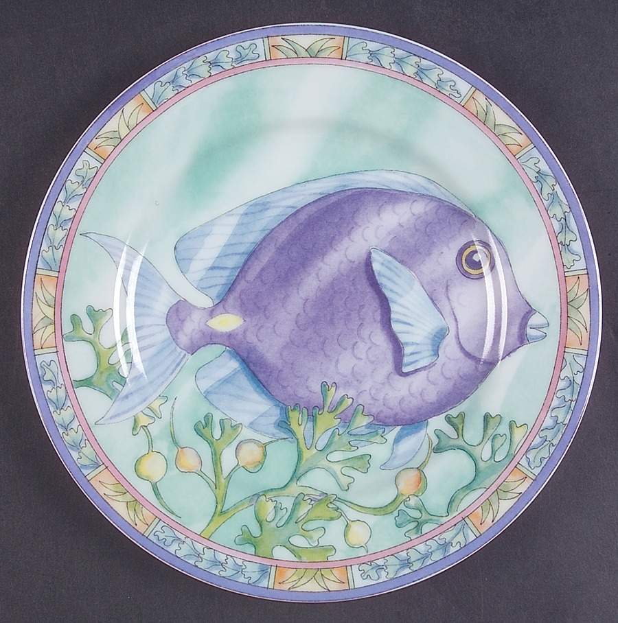 Sea Garden Salad/Dessert Plate by Siddhia Hutchinson-1