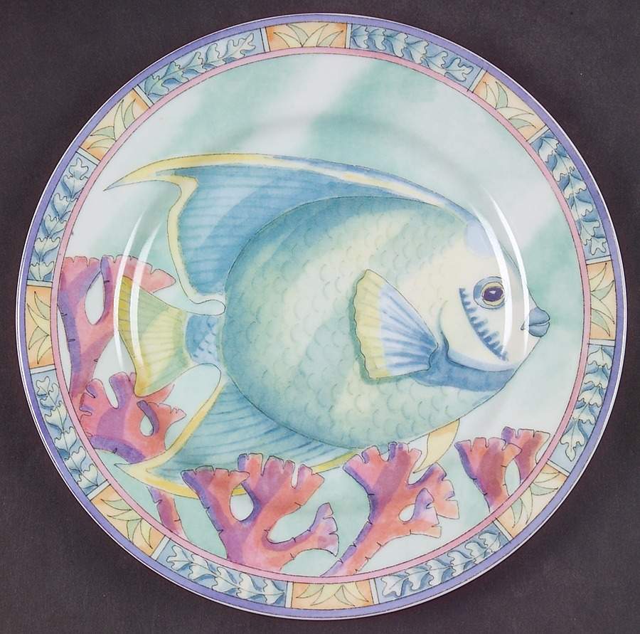 Sea Garden Salad/Dessert Plate by Siddhia Hutchinson-1
