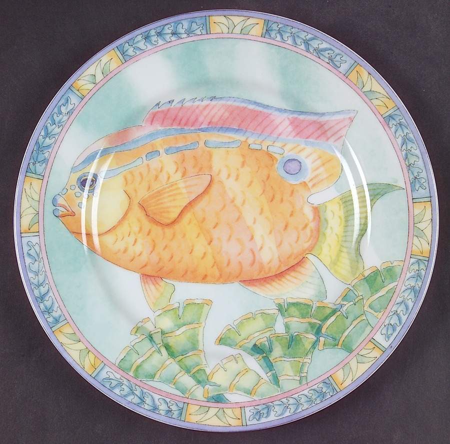 Sea Garden Salad/Dessert Plate by Siddhia Hutchinson-1