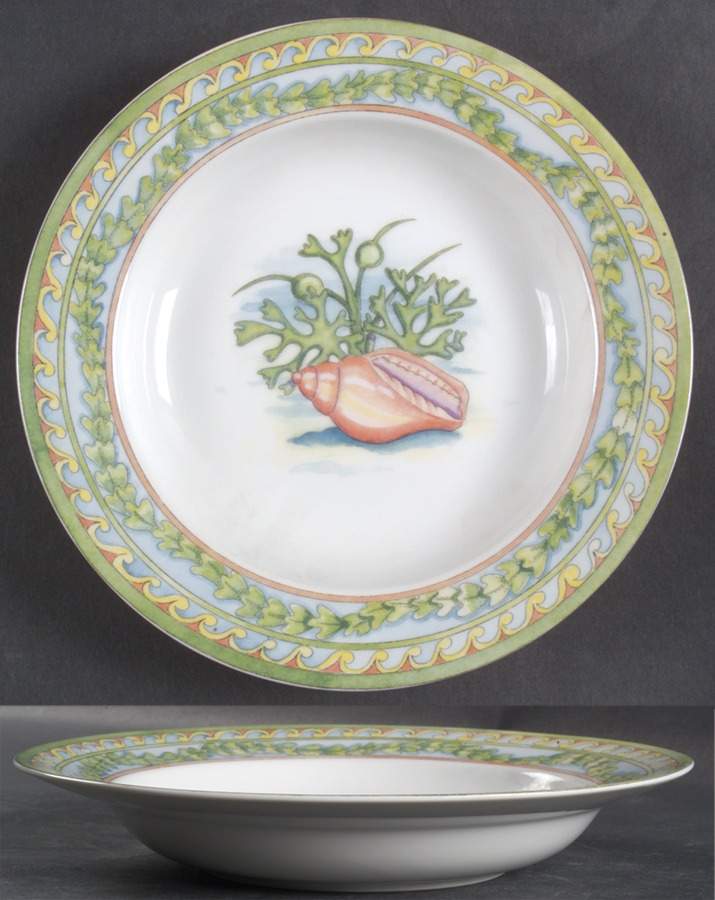 Sea Garden Rim Soup Bowl by Siddhia Hutchinson-1